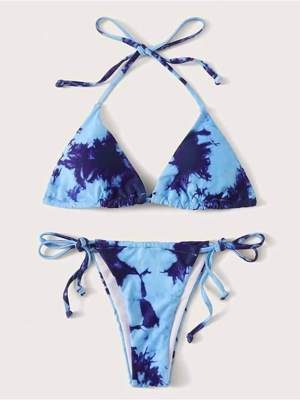 Blue Tie Dye Bikini Size Small